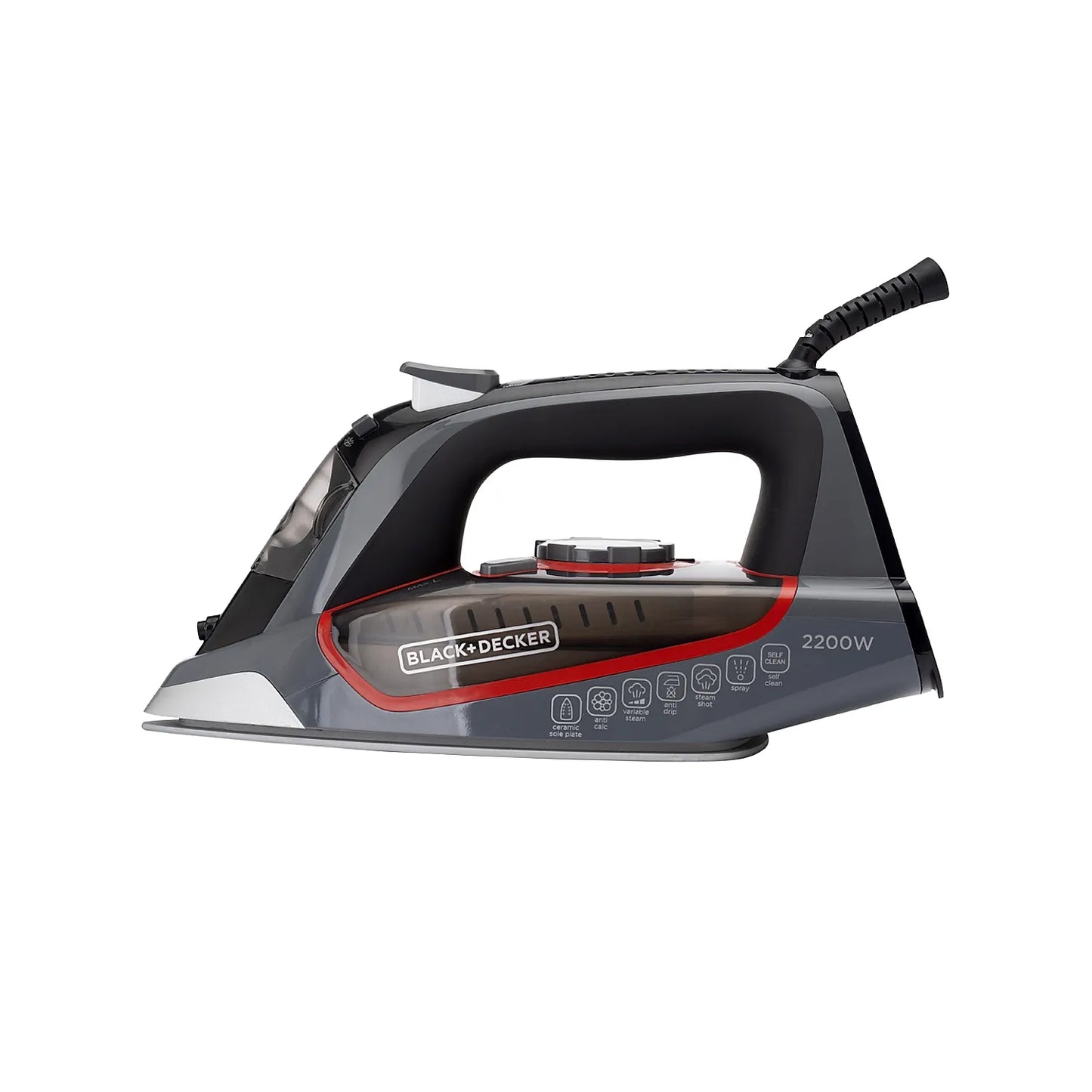 Steam Iron 2200W With Ceramic Sole Plate